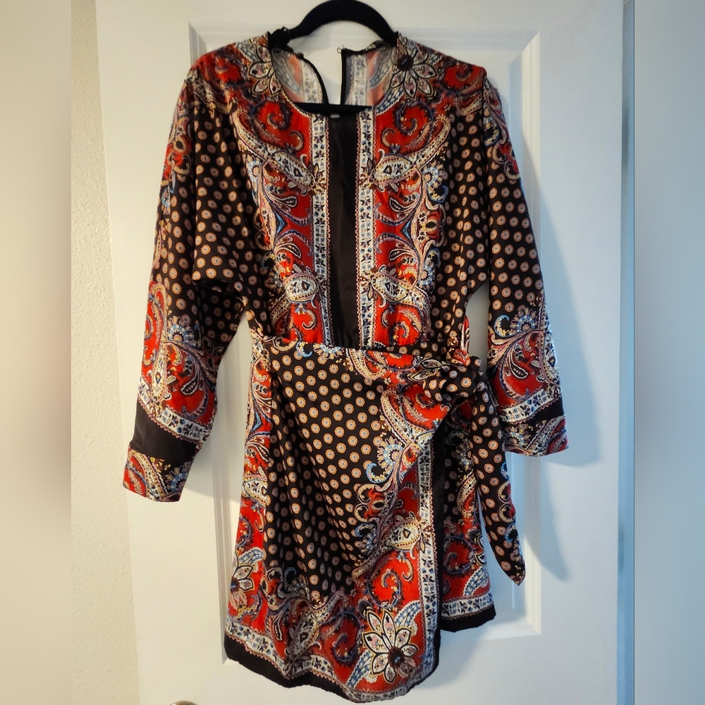 Zara Multicolor Paisley Dress - Picture 2 of 5